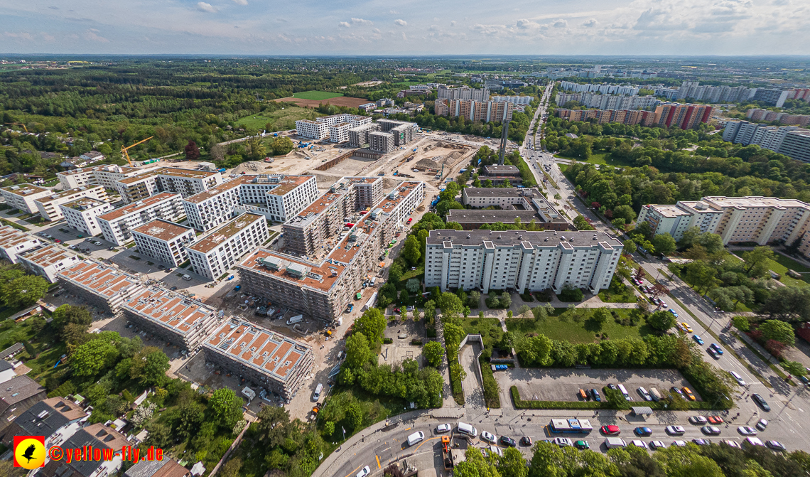09.05.2023 - Baustelle Alexisquartier und Pandion Verde in Neuperlach